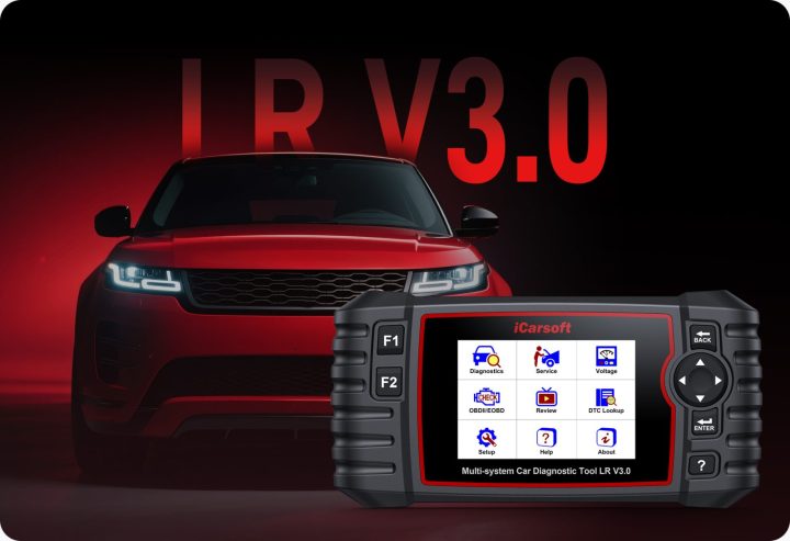 iCarsoft LR V3.0 &ndash; Full-System Land Rover &amp; Jaguar Diagnostic Tool with Bi-Directional Control &amp; Lifetime Free Updates
