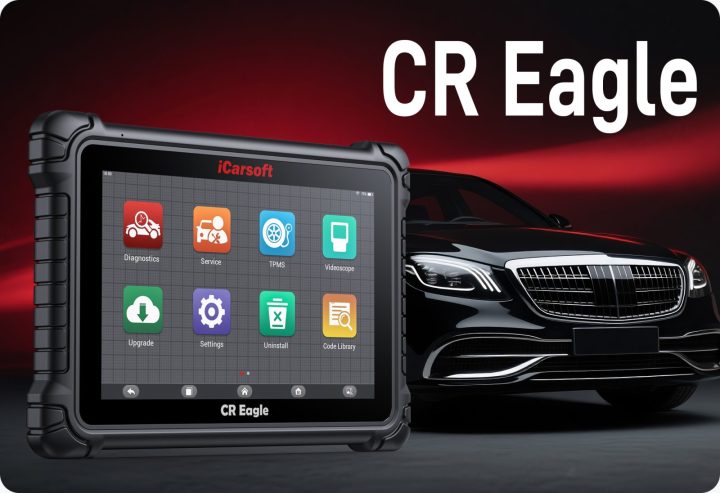 New Arrival iCarsoft CR Eagle: 10" OE-Level Scanner with Videoscope &amp; TPMS Programming
