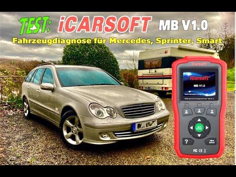 3.2M-View German RV & Auto Icon Tests iCarsoft MB V1.0! Professional Mercedes/Sprinter/Smart Scanner, Reads & Clears Codes, Resets Service Light